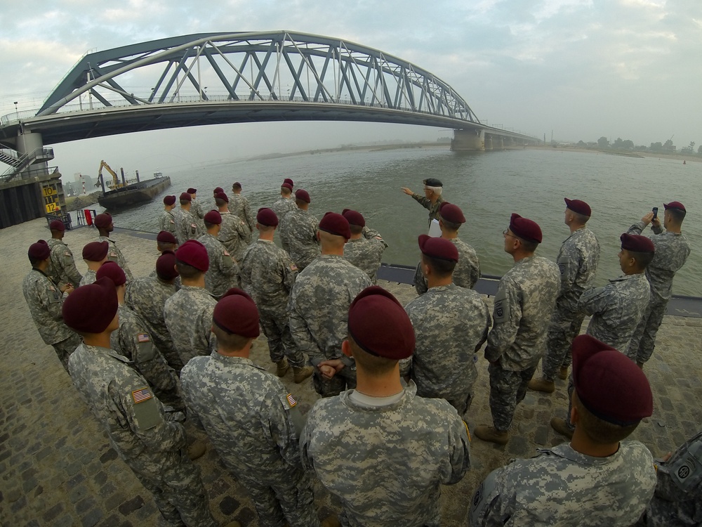 Paratroopers retrace 504th PIR footsteps during Nijmegen staff ride