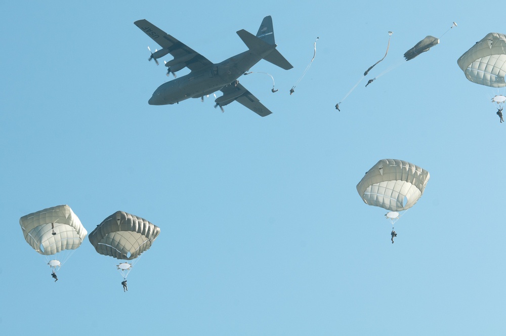 Paratroopers complete historic jump onto Tango Drop Zone