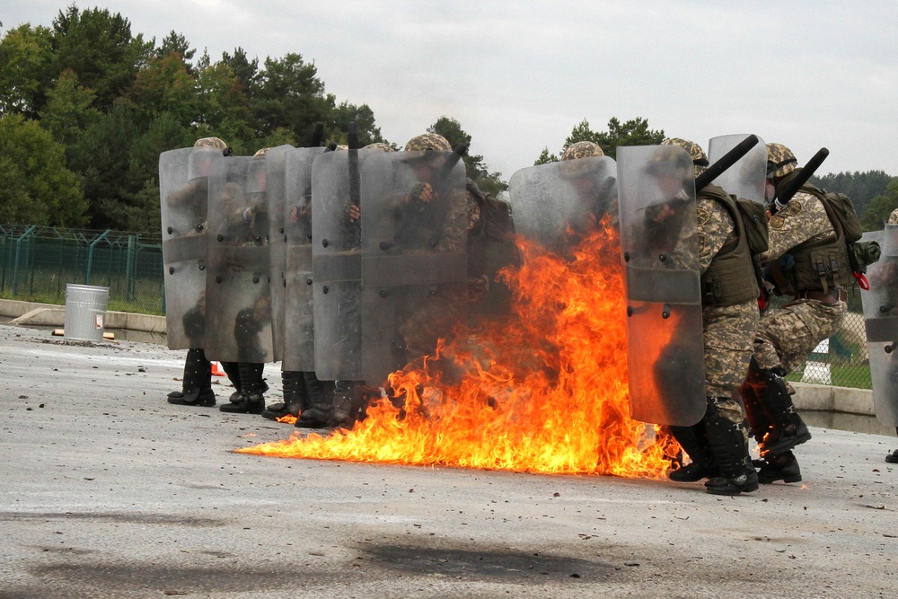 Peacekeeping operational begin with fire