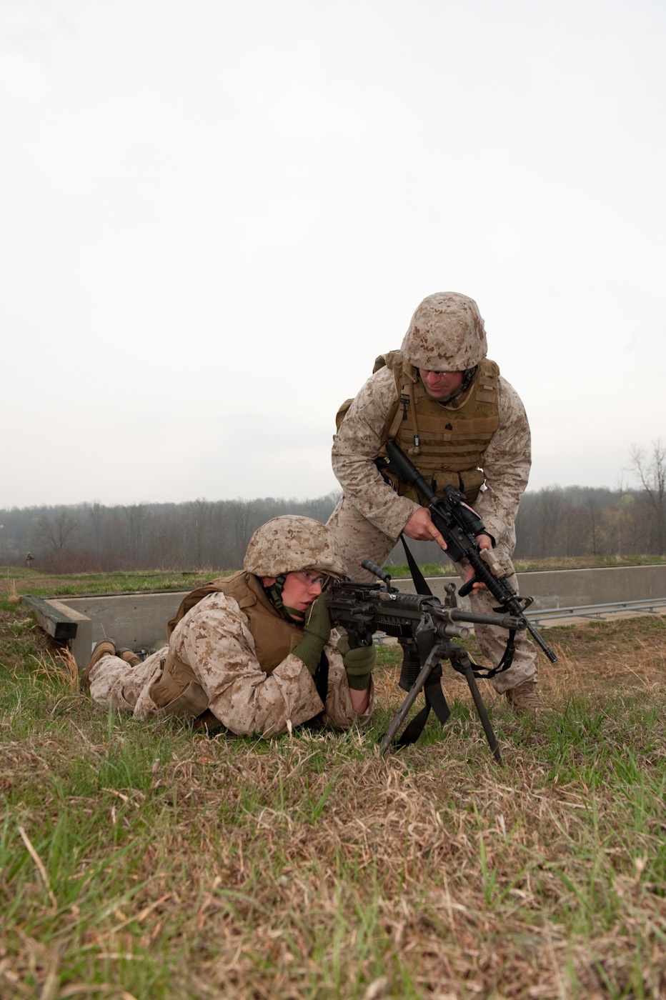 Marines train at Camp Atterbury