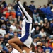 Air Force cheerleading team performs during Air Force vs. Army football game