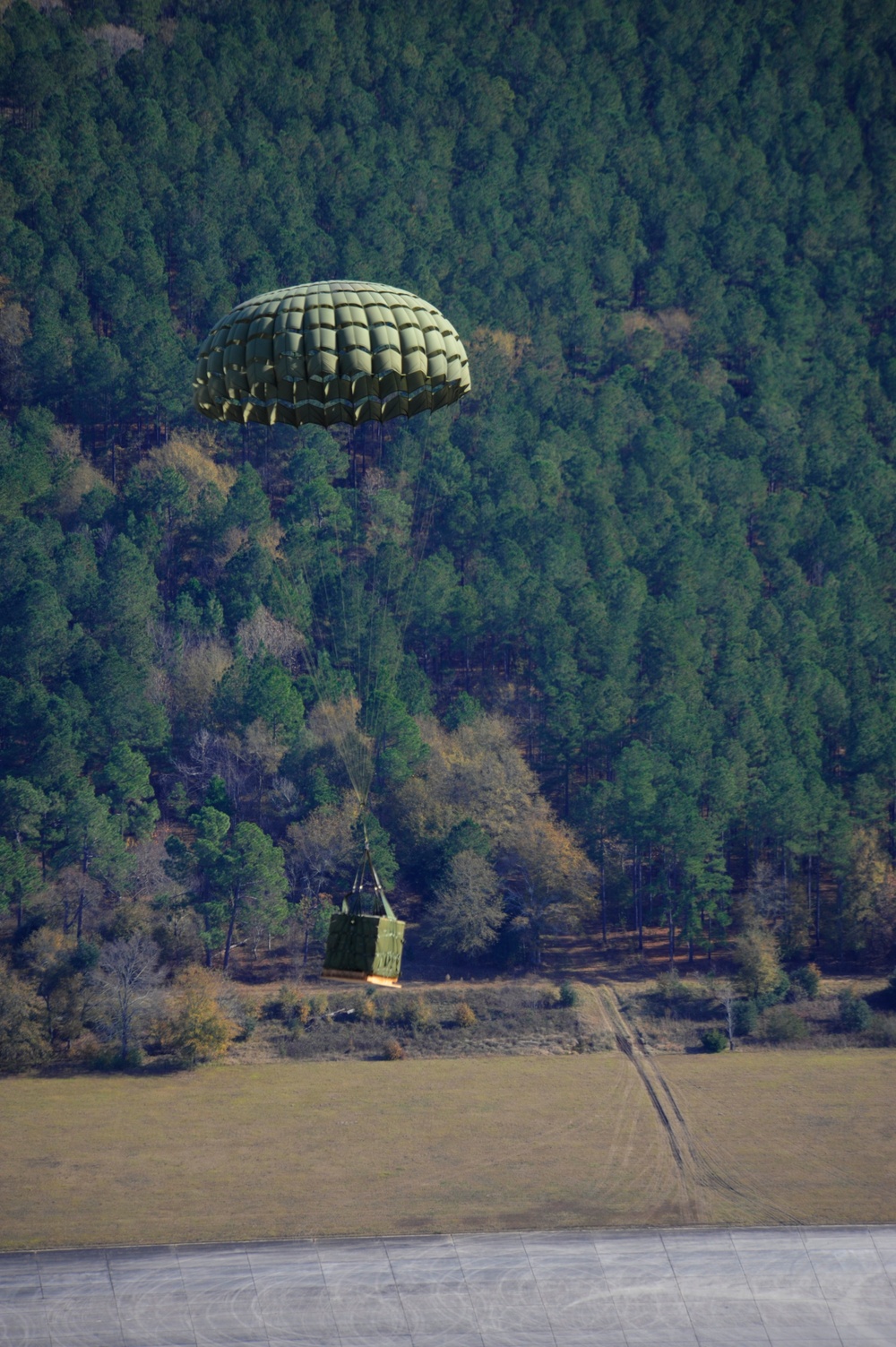 Airdrop exercise over North Auxiliary Airfield