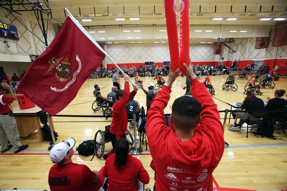 Marine team bests SOCOM in wheelchair basketball