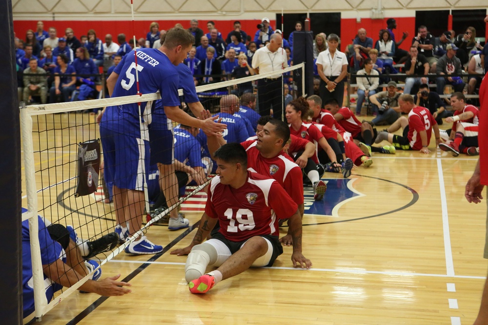 All Marine sitting volleyball team faces off against Air Force