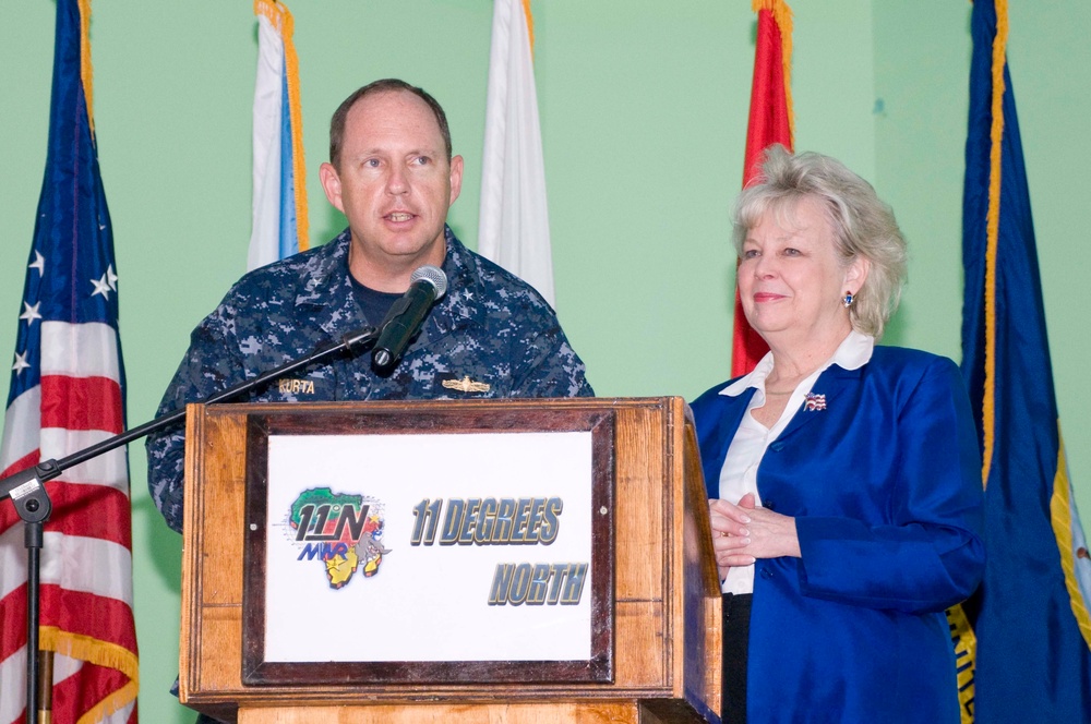 Women's History Month ceremony at Camp Lemonnier