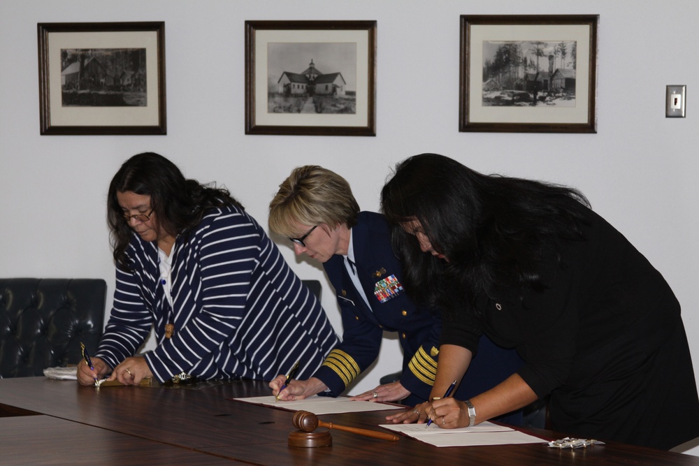 Coast Guard, Metlakatla Indian Community sign memorandum of agreement