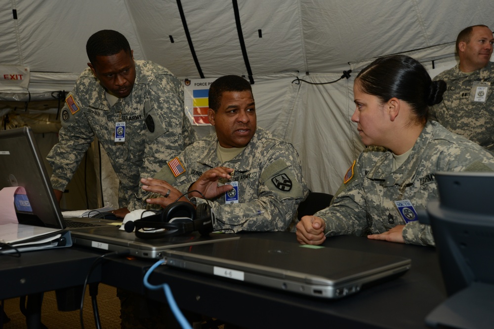 377th Theater Sustainment Command debuts Operational Command Post PANAMAX 14