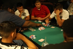 Texas Hold'em brings Marines to The Zone