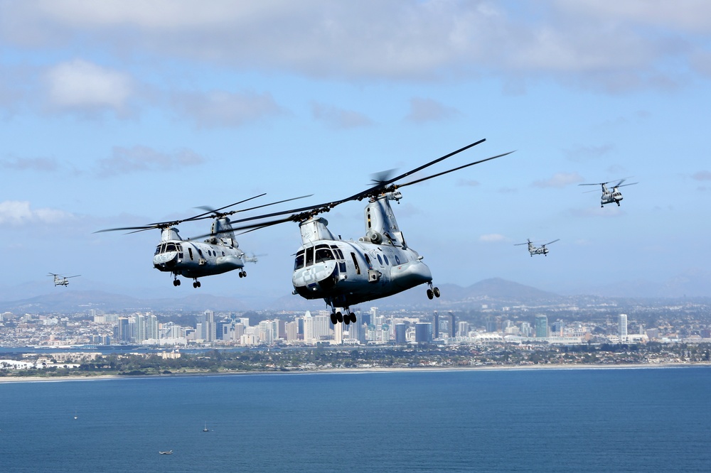 DVIDS - News - CH-46E Sea Knight to make final air show flight