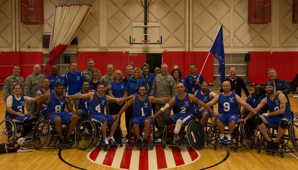 Wheelchair basketball attracts Air Force wounded warrior’s biggest fans