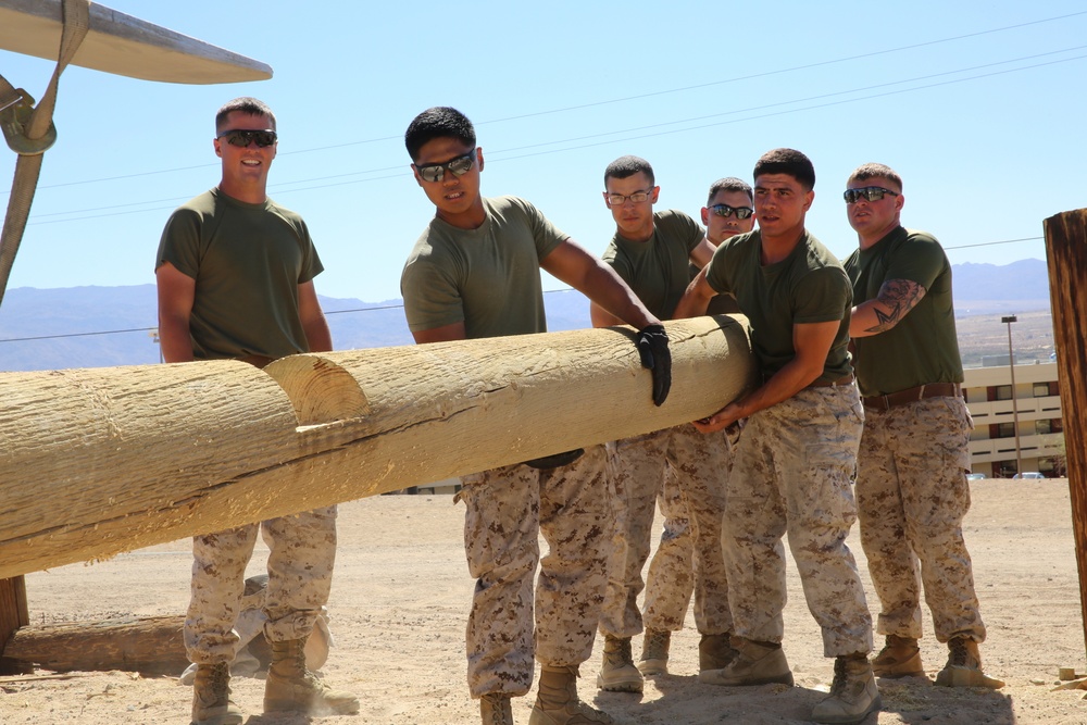 Combat Logistics Battalion 7 Marines rebuild obstacle course