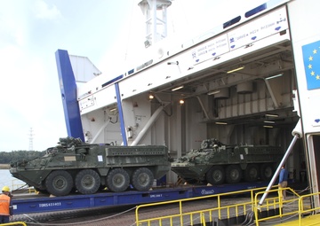 Strykers arrive