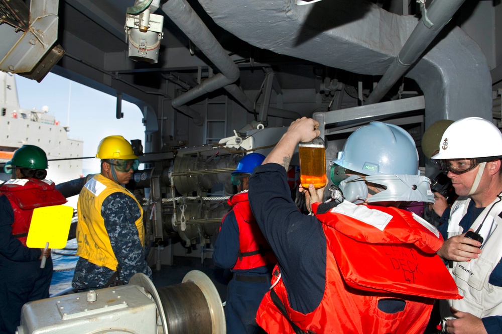 USS America's first underway replenishment