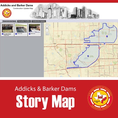 District launches online Addicks and Barker construction story map