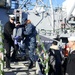 Retired Chief Warrant Officer Thomas Rupert visits USS Normandy