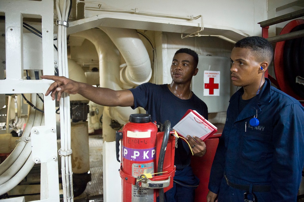 Engineering casualty drill