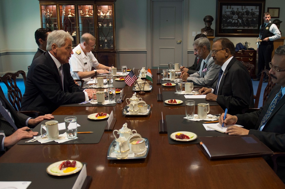 Secretary of Defense meets with Indian National Security Adviser Ajit Doval