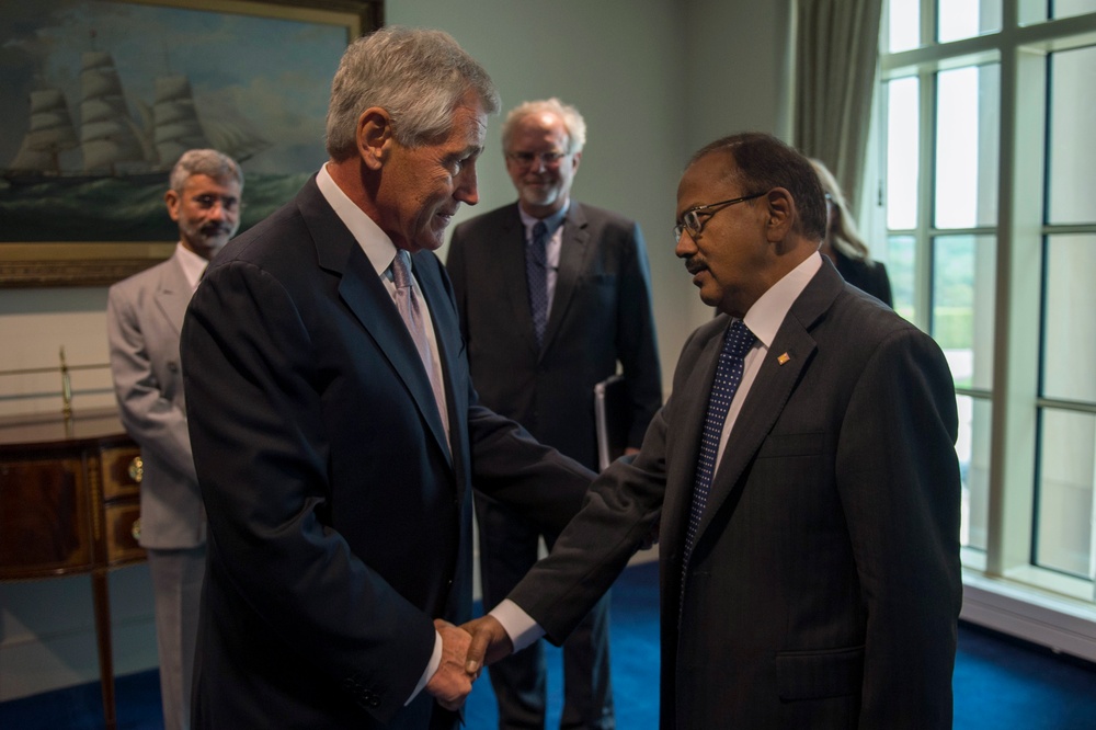 Secretary of Defense meets with Indian National Security Adviser Ajit Doval