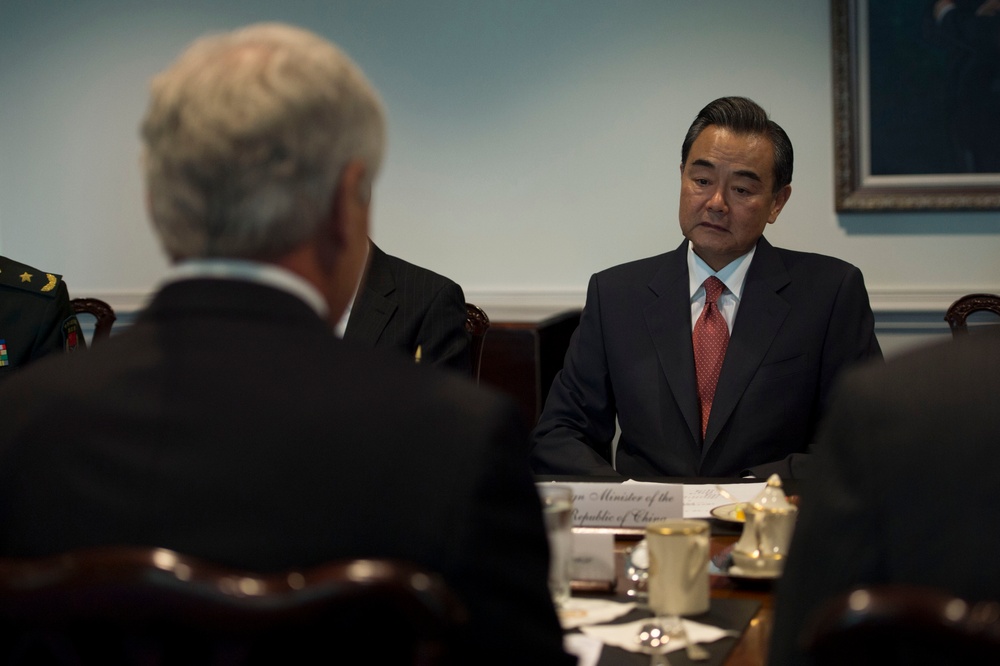 Secretary of Defense meets with Foreign Minister of the People's Republic of China Wang Yi
