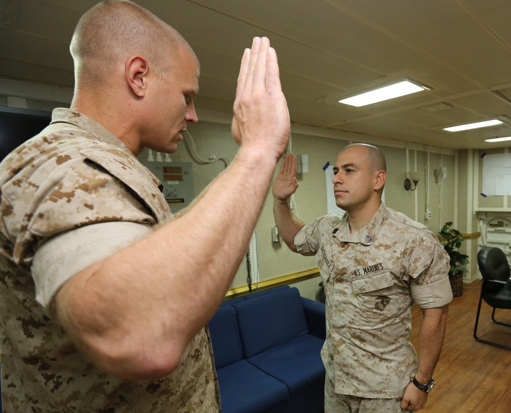 BLT 1/6 supply chief re-enlists