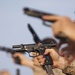 22nd MEU SNCOs, officers conduct pistol range aboard Gunston Hall