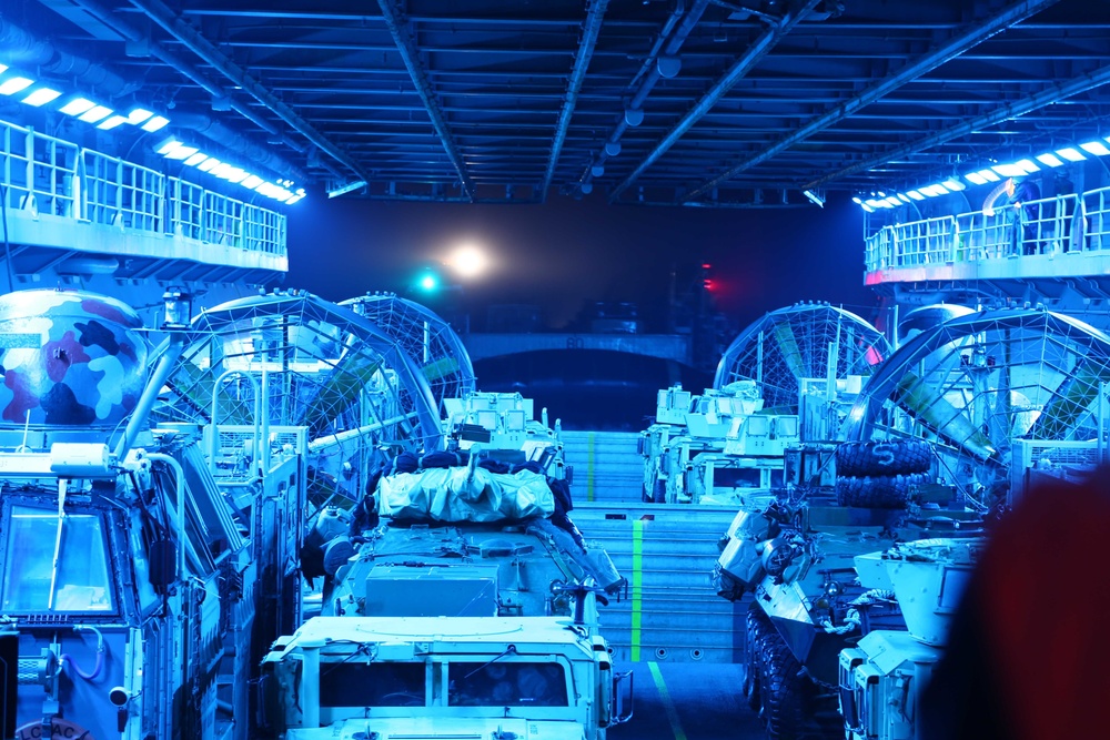 USS Makin Island well deck ops