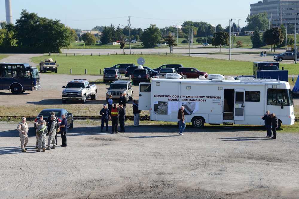 Michigan National Guard, law enforcement, emergency services conduct quick reaction force training exercise