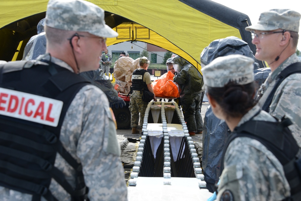 Michigan National Guard, law enforcement, emergency services conduct quick reaction force training exercise