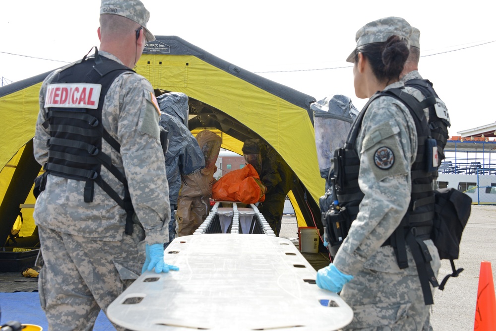 Michigan National Guard, law enforcement, emergency services conduct quick reaction force training exercise