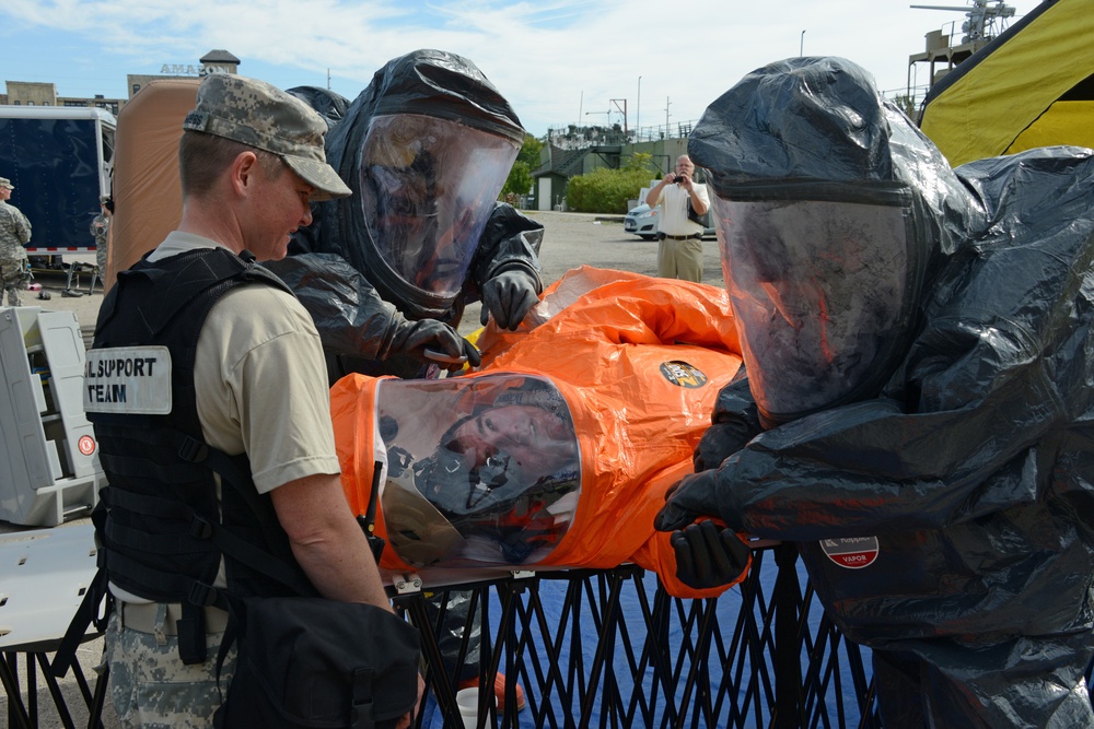 Michigan National Guard, law enforcement, emergency services conduct quick reaction force training exercise