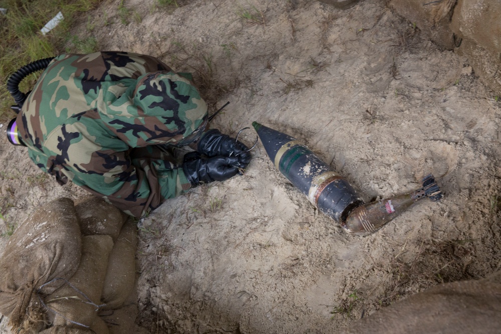 Unseen Threats: Marines train to defeat explosive devices in contaminated environments