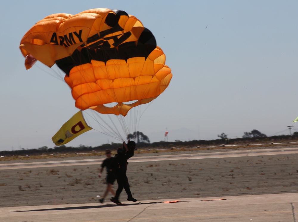 Military Parachute Teams' performance