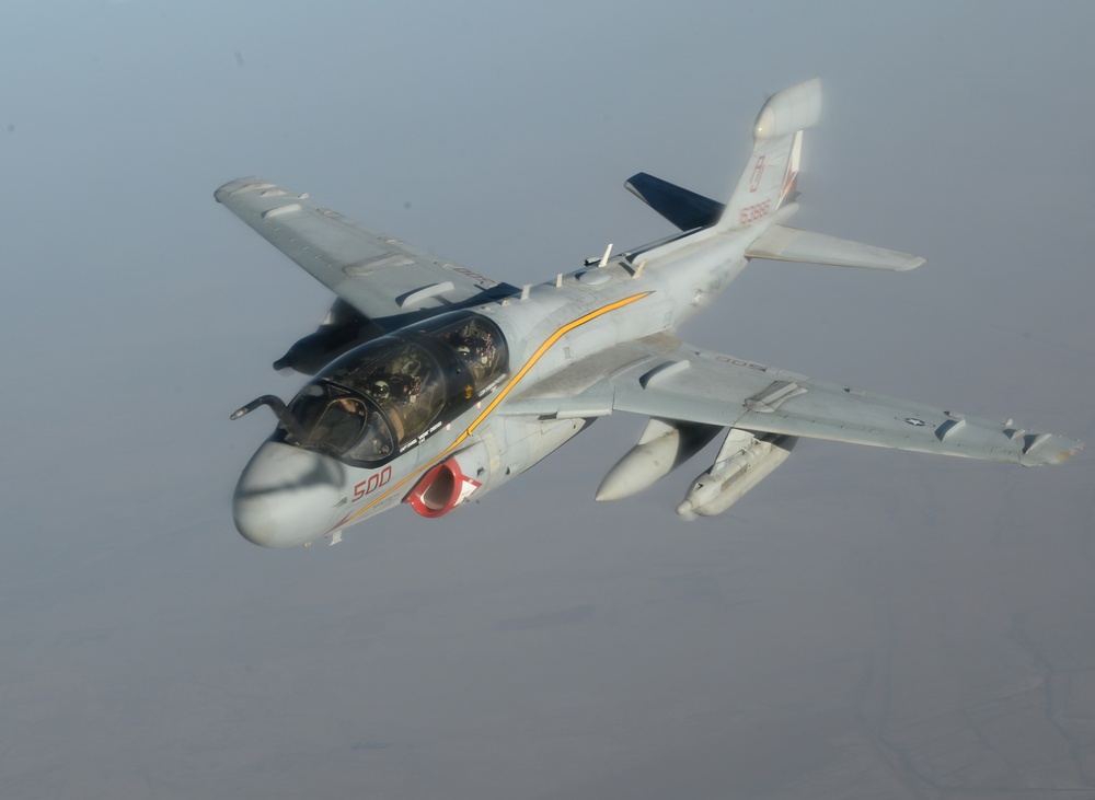 US Navy EA-6B Prowlers supporting operations against ISIL