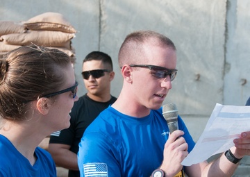 Couples who run together have fun together; Husband, wife coordinate, run Army 10-Miler Shadow Run