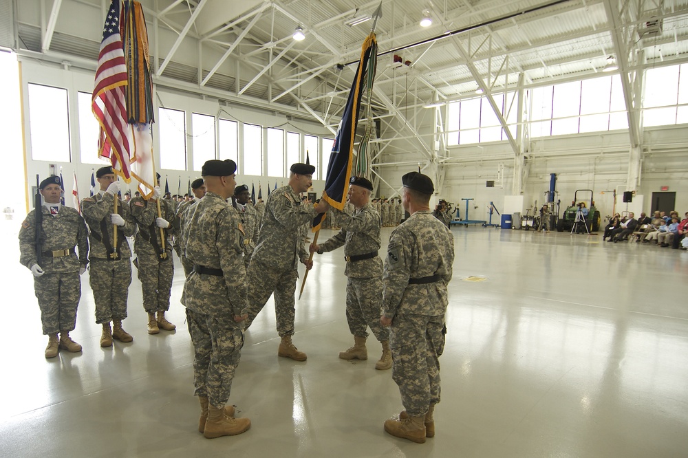 Change of command ceremony for the Atlantic Division, 75th Training Command
