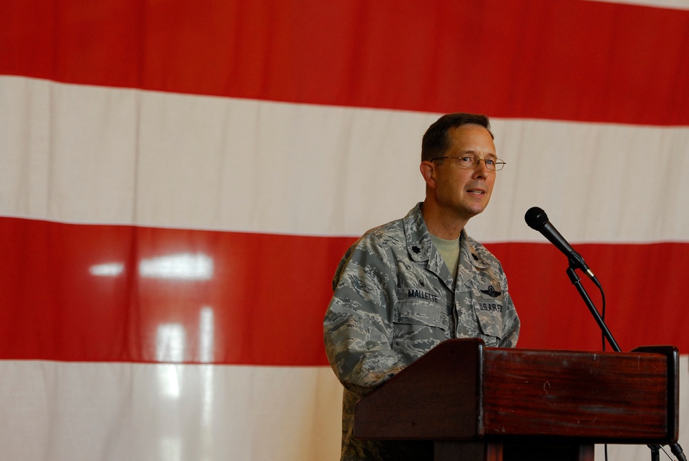 145th Maintenance Group change of command ceremony