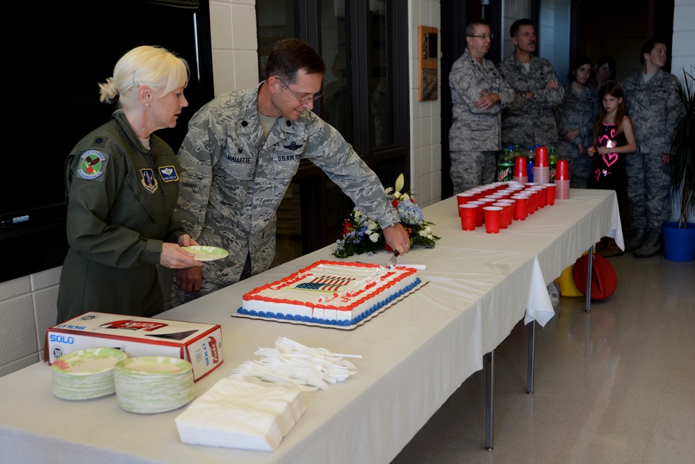 Lt. Col. Stephen Mallette assumes command of the 145th Maintenance Group