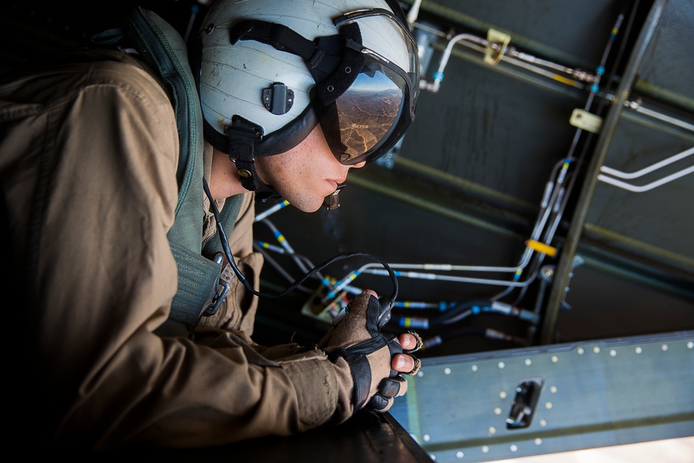 Peering over the Ramp of an Osprey