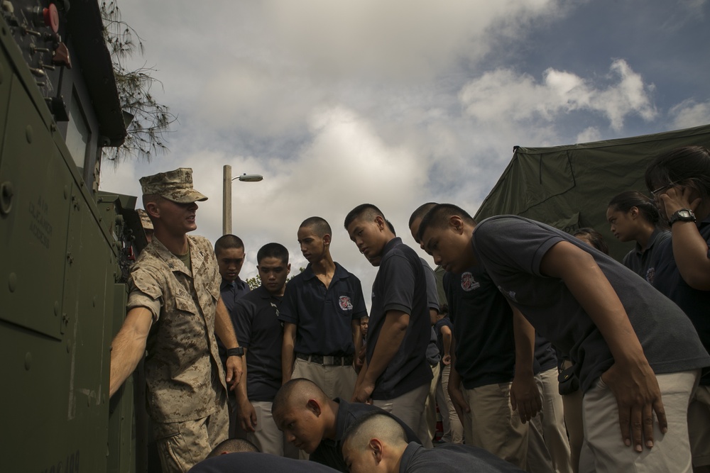 Okkodo cadets spend day with Marines