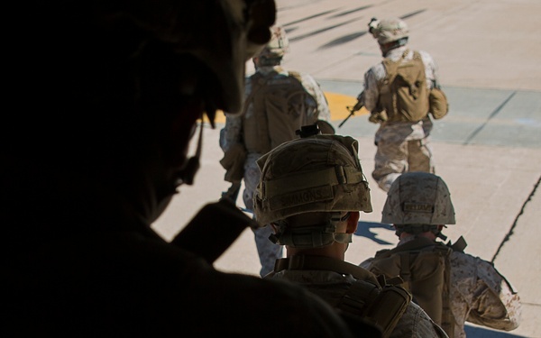 Disembarking from and MV-22B Osprey Part II