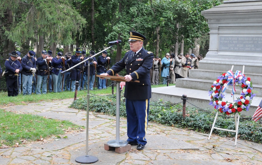 Hayes presidential wreath laying ceremony