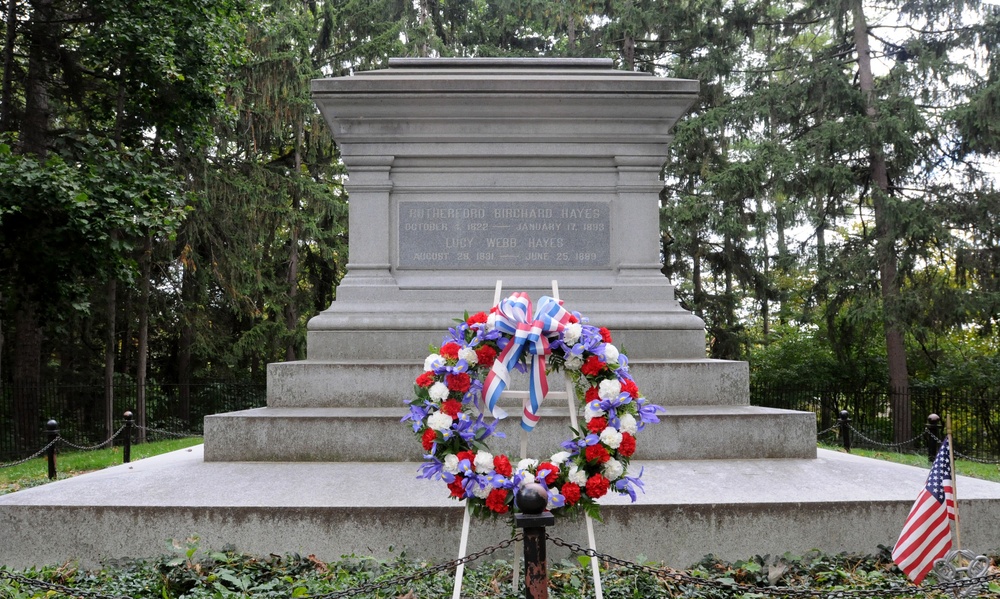 Hayes presidential wreath laying ceremony