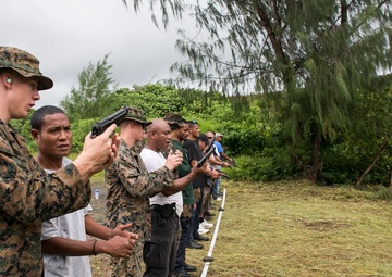 Marine returns to island home, trains local law enforcement
