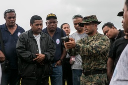 Marine returns to island home, trains local law enforcement