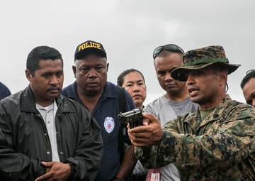 Marine returns to island home, trains local law enforcement