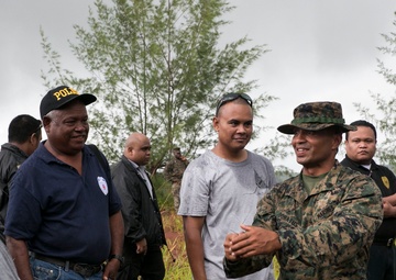 Marine returns to island home, trains local law enforcement
