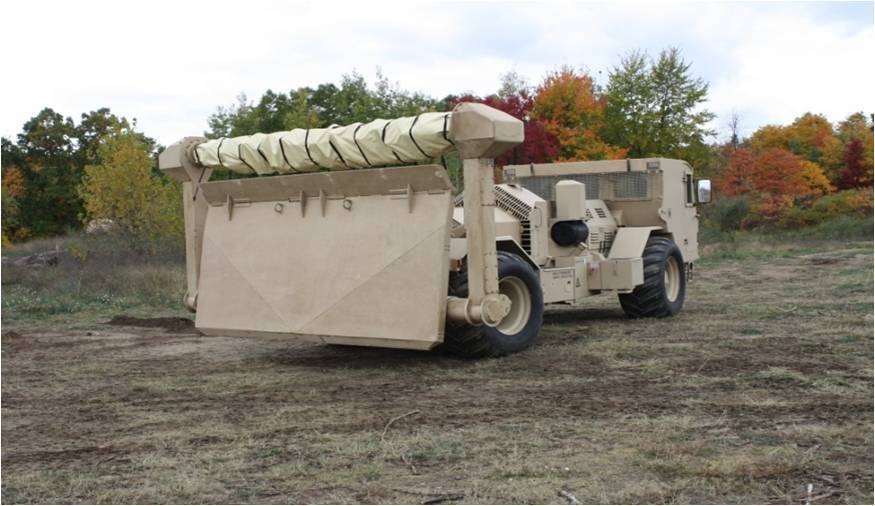 US Army Reserve engineers field new mine clearing vehicle