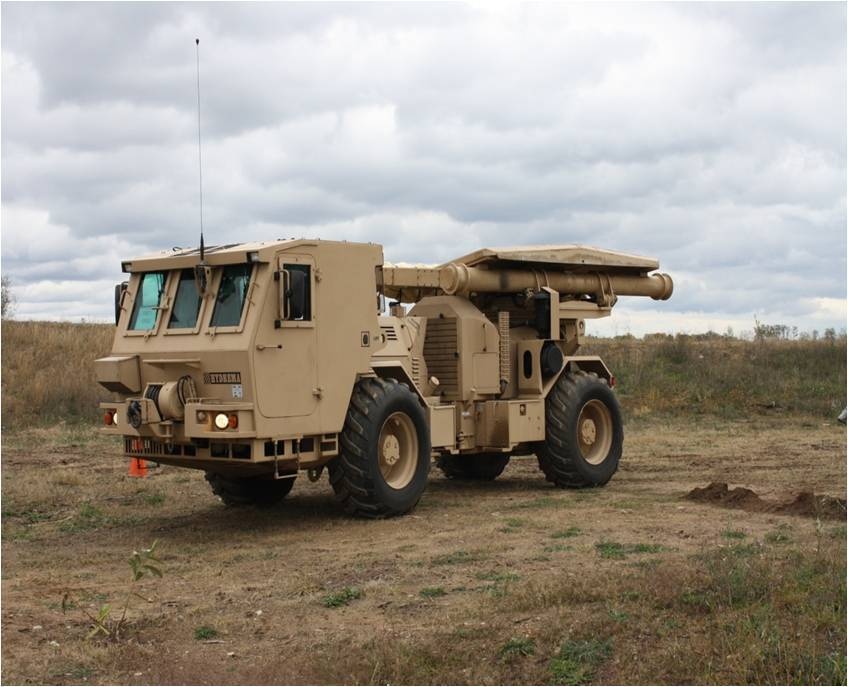 US Army Reserve engineers field new mine clearing vehicle