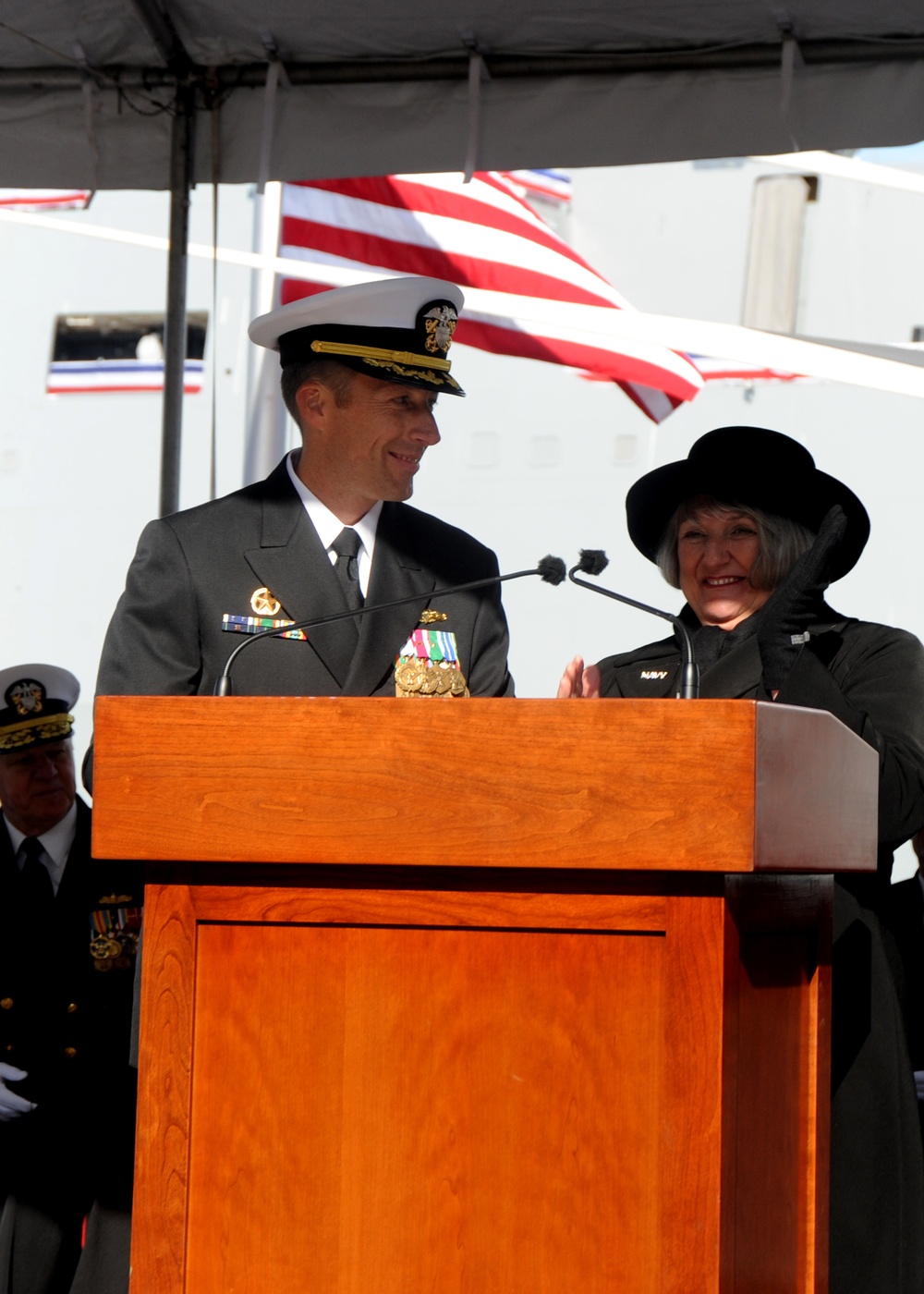 USS New York commissioning