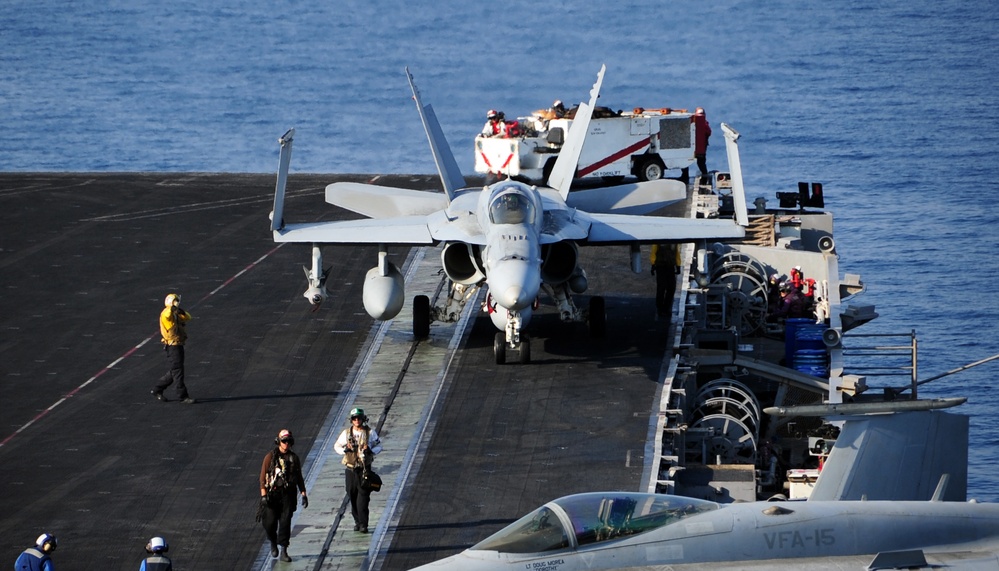 USS George H.W. Bush flight operations